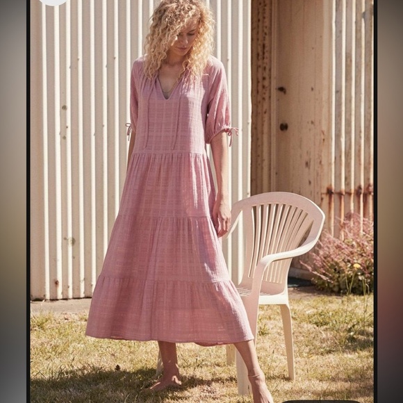 Auguste the label Franco Pink Midi Dress - Picture 1 of 8